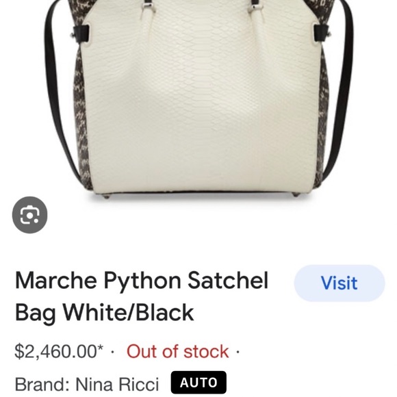 Nina Ricci python handbag vintage Neiman Marcus originally $2460.00. - Picture 11 of 12